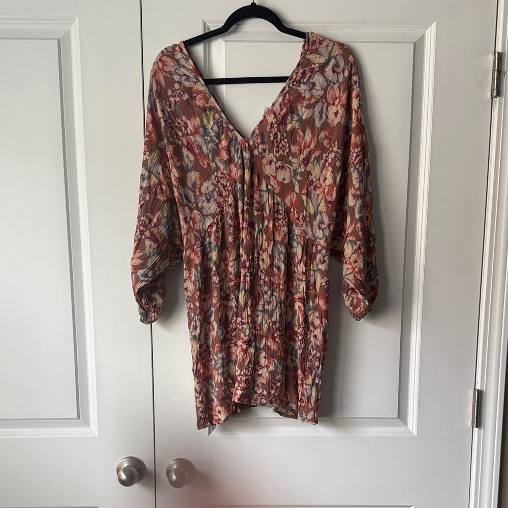 Floral V-Neck Women's Top